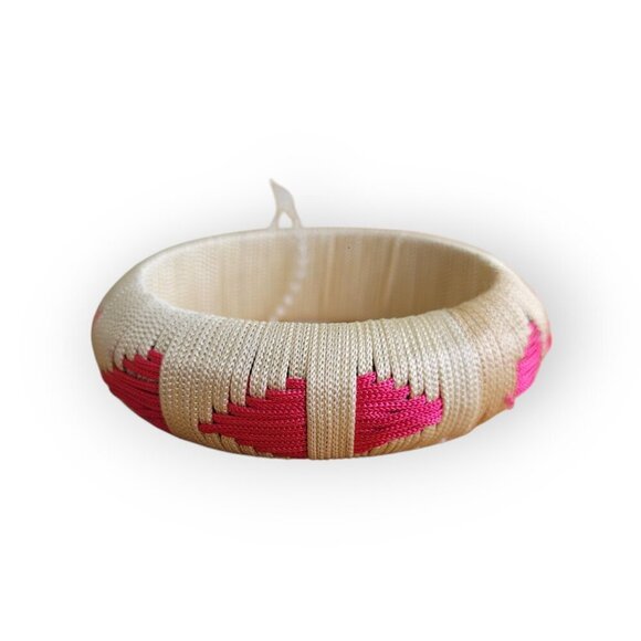 Anthropologie Rattan Woven Bangle Bracelet - Picture 4 of 10